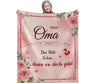 Persöhnliche Kuscheldecke "An meine Oma"