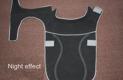 Hundemantel Fleece Grau für Größe 3XXL