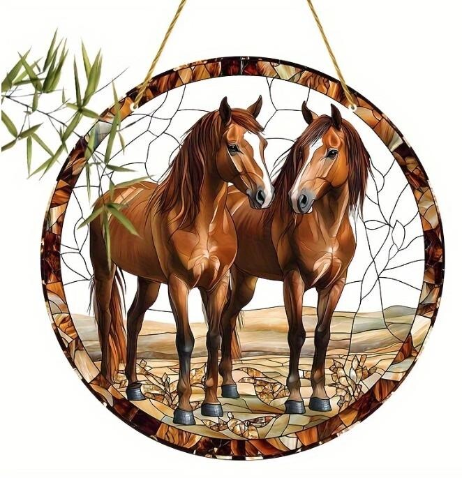 Tiere Landschaften u Natur Fensterdekoration Hängebild Fensterbild Sonnenfänger