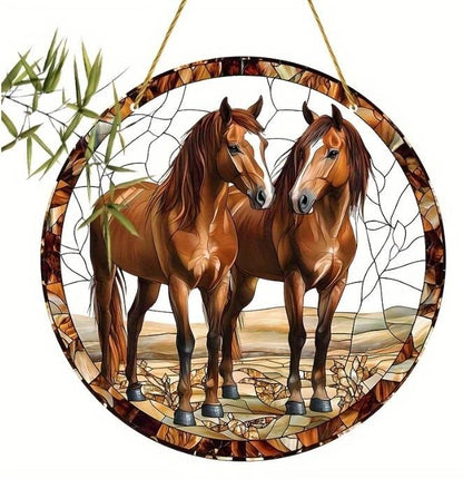 Tiere Landschaften u Natur Fensterdekoration Hängebild Fensterbild Sonnenfänger
