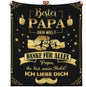 Personalisierte Kuscheldecke "An meinen Papa"