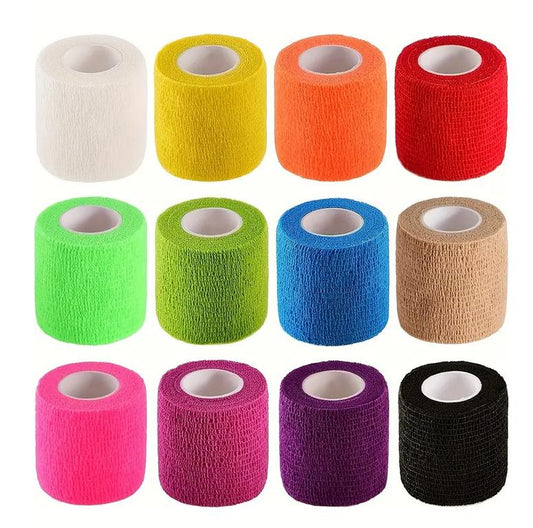 3x Selbsthaftende Tierbandage 4,5 x 5 cm – Flexibler Verband für Haustiere