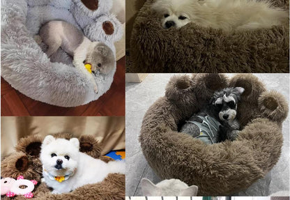 Kuscheliges Hundebett in Tatzenform – Für Hunde & Katzen