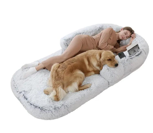Kuschelbett für Mensch & Tier XXL– Gemeinsam entspannen wie nie zuvor!
