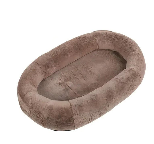 Hundebett XXL Braun 165xx85x25cm abnehmbarer Bezug