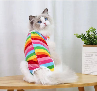 OP-Body für Katzen & kleine Hunde | Wundschutz & Komfort | in 5 Größen & süßen Farben
