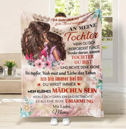 Personalisierte Kuscheldecke "An Meine Tochter von Mama "versch. Arten