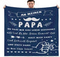 Personalisierte Kuscheldecke "An meinen Papa /Vater 150x200 cm