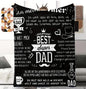 Personalisierte Kuscheldecke "An meinen Papa /Vater 150x200 cm