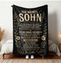An Meinen Sohn von Mama "Persönliche Decke Kuscheldecke 150x200 cm