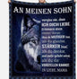 Personalisierte Kuscheldecke   "An meinen Sohn" von Mama