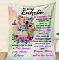Personalisierte Kuscheldecke "An Meine Enkelin "