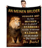Persönliche Kuscheldecke "An meinen Bruder"