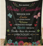 Persönliche Kuscheldecke "An Meine Freundin"
