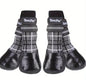 4 x Outdoor-/Indoor-Hundesocken, rutschfeste Hundeschuhe, Stiefel, wasserdichter