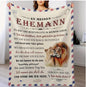 Liebesbrief per Kuscheldecke "An meinen Mann"150x200
