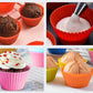 Muffin Cup Silikon  Diy Backform Pudding Kuchenform 6 oder 12 Stück