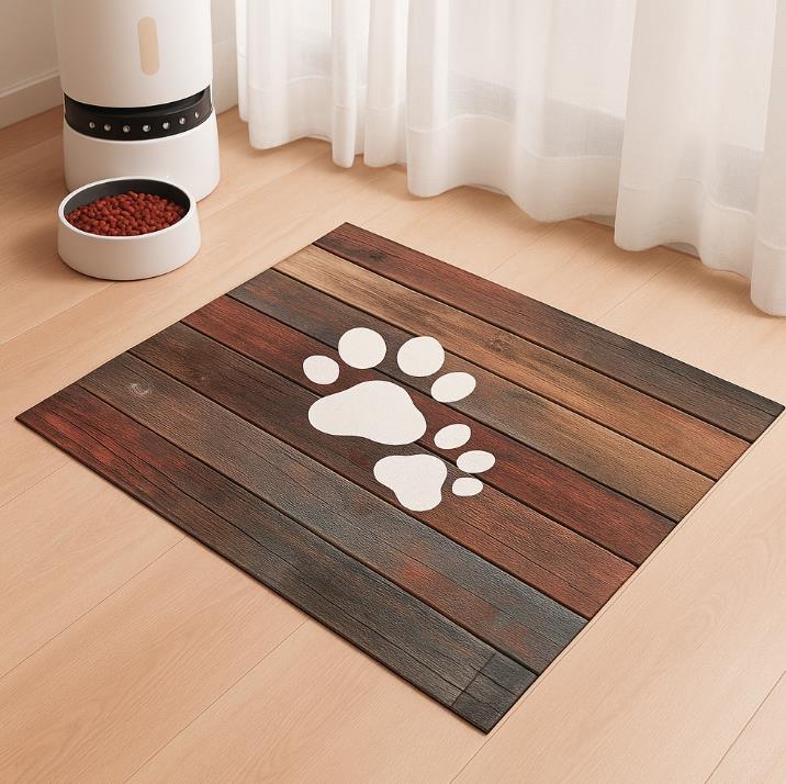 Futtermatte , Futternapfunterlage ,Fressmatte Saugfähig für Hunde Katzen