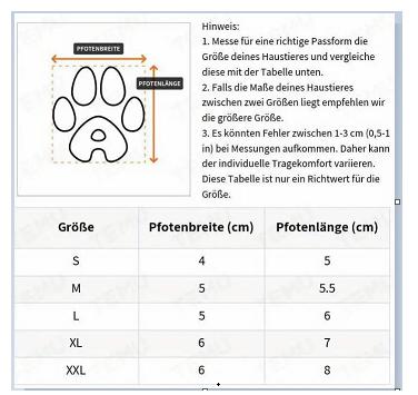 4St. Outdoor Hundesocken rutschfest wasserdicht S–2XL verschiedene Farben