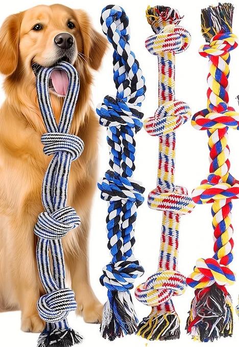 Hundespielzeugseil 50cm Zahnpflegend  Zerrseil für hunde