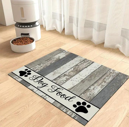 Futtermatte , Futternapfunterlage ,Fressmatte Saugfähig für Hunde Katzen