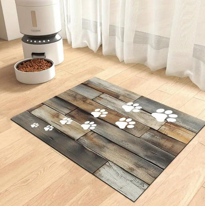 Futtermatte , Futternapfunterlage ,Fressmatte Saugfähig für Hunde Katzen