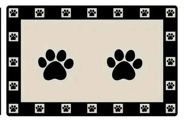 Futtermatte , Futternapfunterlage ,Fressmatte Saugfähig für Hunde Katzen