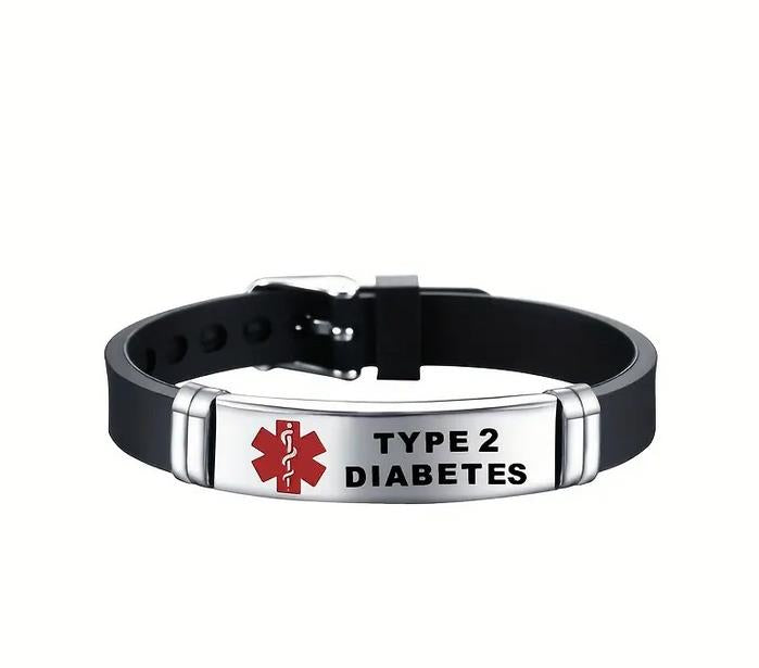 Notfall Armband für DIABETES Typ 1 oder 2 oder  EPILLEPSY