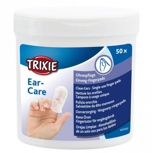 TRIXIE Trixie Ohrenpflege Einweg-Fingerpads 50 Stück