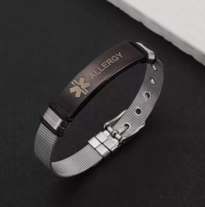 SOS Notfall Armband für Diabetes/Epilepsie/Alzheimer/Asthma