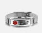SOS Notfall Armband für Diabetes/Epilepsie/Alzheimer/Asthma