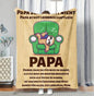 Personalisierte Kuscheldecke "An meinen Papa 150x200 cm