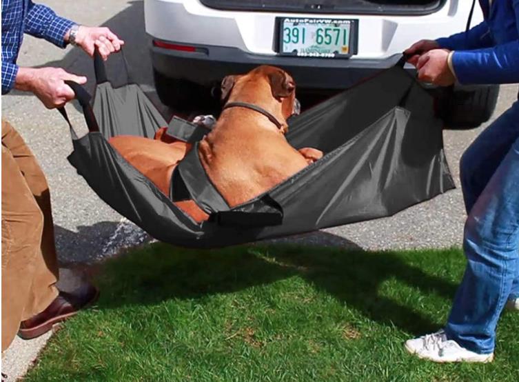 Notfall-Tiertrage Mit Sicherheitsgurt, bis 110Kg Transporttrage Für Hunde