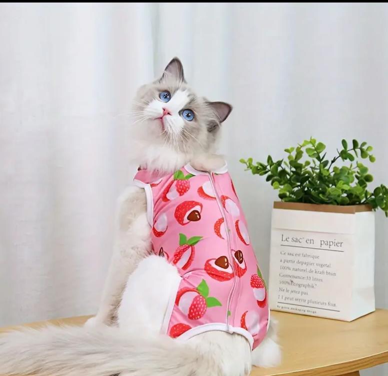 OP-Body für Katzen & kleine Hunde | Wundschutz & Komfort | in 5 Größen & süßen Farben